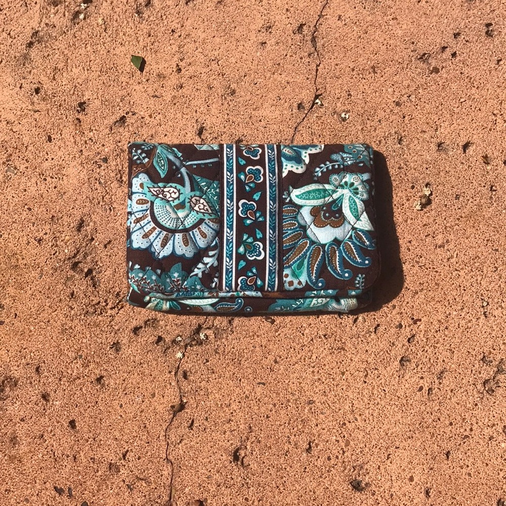 Vera Bradley Iconic RFID Card Case in Java Blue